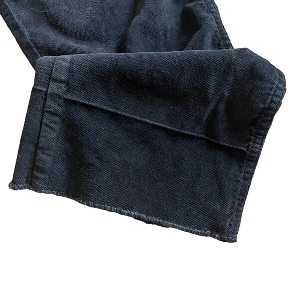 AMO | NWT Anthropologie Bella Slight Boot Cut High Rise Velveteen Pants Black 30 - Picture 11 of 12